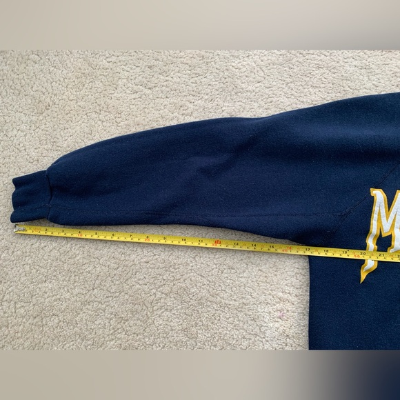 Vintage 80s Medium Michigan Wolverines Football Crewneck Sweatshirt USA Made - Picture 10 of 11